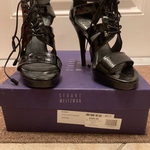 Stuart Weitzman 7M Black Patent